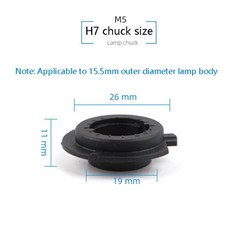 고온 저항 자동차 헤드라이트 전구 어댑터 소켓 홀더 램프용, 1개