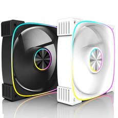 協明 AINAR 艾納爾 AQUA FAN 308 ARGB 風扇, 1個, 白色正向