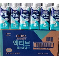 일동후디스 하이뮨 액티브 밀크쉐이크 250ml 18 개입, 18개