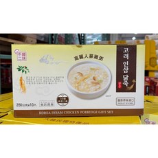 不二味 高麗人蔘雞粥 韓國原裝進口 無防腐劑, 280公克, 10