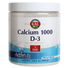 KAL 鈣 1000 D-3 活性混合粉, 1個, 300克