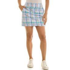 Zac & Rachel 여성용 뉴 밀레니엄 솔리드 풀온 치마바지 화이트/블루/오렌지