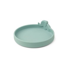 Done by Deer 立體矽膠餐盤 Elphee, 藍色, 1個