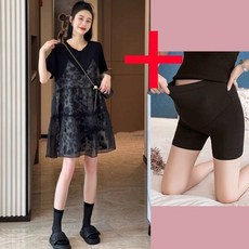 여름 반팔 임산부 원피스 임부복 루즈핏
