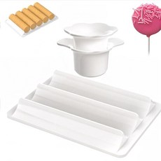 원형 케이크 팝 몰드 세트 3 in 1 디스크 커터 푸셔 트레이 4.4cm 1.75인치 팝용 논스틱 고용량 파티 쉬운 탈형 베이킹 도구 289319, 원형 케이크 팝 몰드 세트 3 in 1 디스크 커터 푸