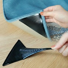 퓨처가드 미끄러지지 않는 밀림방지 젤패드 8p 카펫 러그 고정, 블랙, 1개