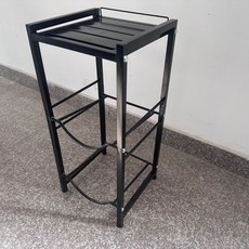 多層收納 桶裝水放置架 穩固耐用, 1個, 黑色 單板 2層 43 x 34.5 x 20cm
