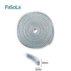 FaSoLa 門窗密封條 塑鋼窗戶隔音防風條, 1個, 灰色（S）