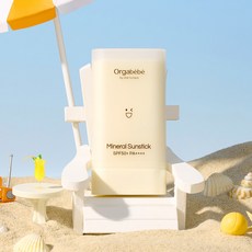 오가베베 무기자차 아기선스틱 SPF50+PA++++ 눈시림없는 유아 선크림, 1개, 20g
