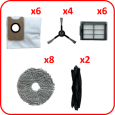 [호환] 비커마켓 에브리봇 Q9 아이닉 iX30 AI Ultra 소모품 액세서리 교체 세트 (12개월 사용기준), 1세트, 상세참조