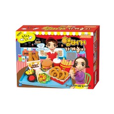 [도너랜드] 천사점토 햄버거 가게 놀이, 혼합색, 1개