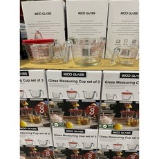 IKOO GLASS 單耳玻璃量杯 3件組, 1個