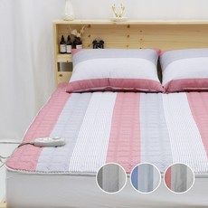 홈홈 국내 제조 먼지없는 세미마이크로 전기 온수 온열 매트커버, 트리플_피치