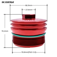 메르세데스 벤츠 A160 C200 GLC SLK260 알루미늄 오일 필터 하우징 엔진 캡, 02 red