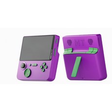 E5掌上遊戲機 5吋大屏 街機遊戲 雙人對戰 22W快充 台灣72H發貨, 紫色無卡