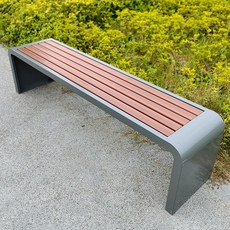 공원 의자 야외 벤치 부식 방지 스테인리스 스틸 플라스틱 나무 정원 상점 휴식, 그레이박스100 40 45