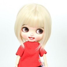 Linfairy 린페어리 910인치 인형 가발 라이트 블론드, 1개, Light Blonde