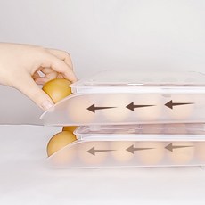 집똑똑이 슬라이딩 계란 보관함 냉장고 에그 트레이 36구, 1개