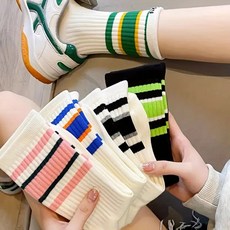 투솜 여성골프양말 레인보우 라인 양말 쿨 초경량 시원한 여성 남성 골프양말 타이즈 냉감 여자골프양말 여름골프양말 봄골프양말, 1개, 블루