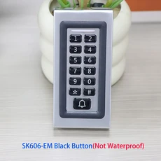 RFID 금속 액세스 제어 키패드 방수 커버 야외 오프너 전자 시스템 K7612, 04 SK606-EM BLACK