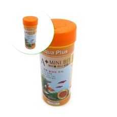 쌍문상회 물고기먹이 색상강화 관상어사료 수족관 어항 에이플 미니비트 120g 열대어사료 열대어 40872EA