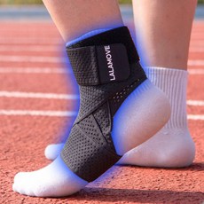 라라무브 얇은 테이핑 러닝 발목보호대, 블랙, 1개