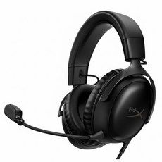 하이퍼엑스 Cloud 3 게이밍 헤드셋, 727A8AA(고음질/노이즈캔슬마이크), 블랙