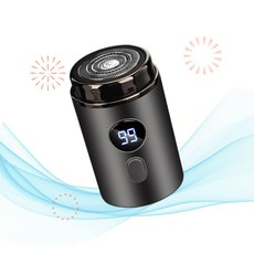 MOVELOVE 무브러브 차량용 면도기 미니 전기 포켓 면도기 IPX7 방수 USB-C 충전 그레이 M6