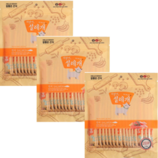 애견간식 설레개 연어 피부 피모 3팩 1세트, 300g, 3개
