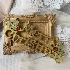 聖誕裝飾 聖誕插飾 聖誕樹素材 聖誕花圈材料 Merry Christmas牌 聖誕樹佈置, Merry Christmas 吊牌, 1個