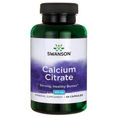 SWANSON 斯旺森 檸檬酸鈣膠囊 200mg, 1組, 60顆