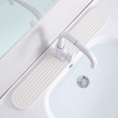 回形拉槽水龍頭墊洗手池乾燥墊硅藻土吸水速乾硬墊瀝水墊, 1個