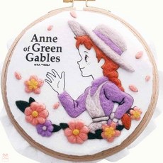 자수세트 빨강머리앤 꽃향기 펀치펠트