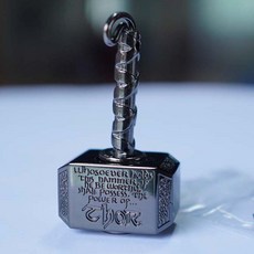 臺灣出貨 Kaeroi 索爾雷神之鎚錘錐槌陀螺 指尖靜音持久旋轉 黑科技桌麵手指小玩具 金屬EDC解舒減壓造型, 黑色Black（帶包裝）, 1個