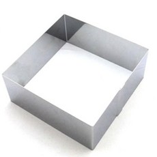 2호 18x6 사각 무스틀 높은틀 쿠키커터 떡케이크 시트틀 반죽틀 무스링 홈베이킹 케이크사각틀 케이크무스틀 케이크무스링