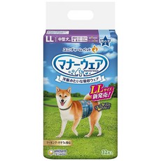日本嬌聯Unicharm消臭大師男用公狗禮貌帶 犬用尿布 禮貌帶 公狗 寵物禮貌帶, 特大號, 1個, 32個裝