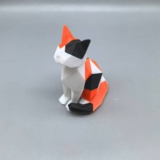 臺灣出貨 新款3D打印磁吸小貓多模塊磁吸創意解壓玩具桌麵擺件高顔值手辦, 1個, 磁吸小貓