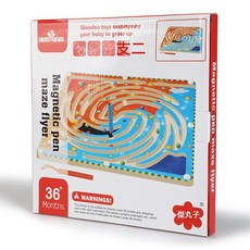 DIU 磁性運筆系列 走珠迷宮 環形軌道兒童益智玩具智力開發, 1個, 如圖