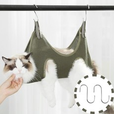 잇템바이 반려 동물 손질 미용 해먹, 1개, S 카키