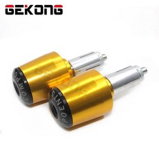 핸들바 엔드용 오토바이 엔드 캡, 1개, 16. No-Logo Gold