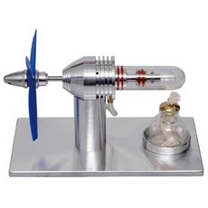 과학실험 실린더가열 기압차발생 프로펠러 스털링엔진 학습교구 어린이과학놀이 물리, 1세트