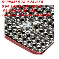 1상자 100pcs 630MM 유리관 퓨즈 F5AL250V 0.1A 퀵 블로우, 03 2A