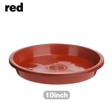 식물 쏘서 드립 트레이 플라스틱 접시 실내 야외 화분 라운드, red 10inch, 15.red-10inch