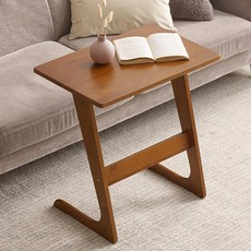 YEDAUM Della 原木邊桌 600, 棕色