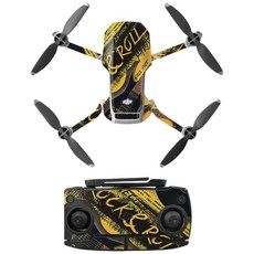 DJI Mavic mini / SE 御 mini 機身 遙控 貼紙 PVC材質 保護貼【高雄現貨，多款潮流圖案可選】, 1套裝
