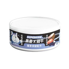 NU4PET 陪心寵糧 犬 Super小黑輕脂罐 80g 主食罐 狗罐頭, 1個, 黑棗 X 雞牛