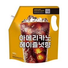 민즈마켓 쟈뎅 아메리카노 헤이즐넛 향 커피 대용량 1.5리터 파우치, 1.5L, 1개