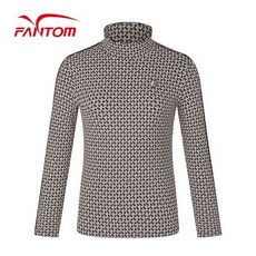 팬텀 여성 로고 자가드 하이넥 긴팔 이너 티셔츠 2456538