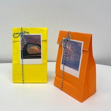 서류용 종이봉투 오렌지 컬러 페이퍼백, 상세페이지 참조