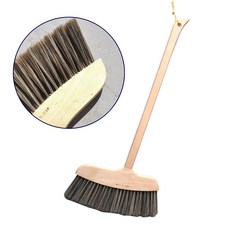 사무실 실내용 빗자루 긴손잡이 방빗자루 거실 청소빗자루 비자루 계량비, 인조돈모 방비, 1개